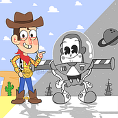 Ilustrações "cartoon". Traditional illustration, Digital Illustration, and Children's Illustration project by Pedro Henrique Ozeas - 06.18.2021