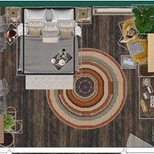 Mi Proyecto del curso: Color aplicado al diseño de interiores de una recámara. Un proyecto de Diseño de interiores, Decoración de interiores, Interiorismo y Teoría del color de KAREN MARCEL AVILA COLÍN - 26.10.2021