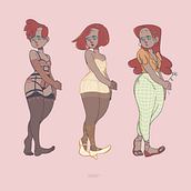 Fashion Study. Een project van Ontwerp van personages,  Concept art, Kostuumontwerp y Digitale illustratie van desnoot08 - 18.06.2021