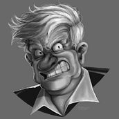 Cartoon Portrait - Stan Pines. Een project van Traditionele illustratie y Digitale illustratie van desnoot08 - 18.06.2021