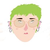 Selfportrait. Animation project by Athina Kabouri - 06.16.2021
