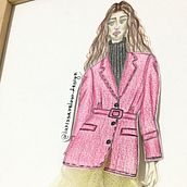My Final Project (Creative Fashion Illustration Techniques) Ein Projekt aus dem Bereich Traditionelle Illustration, Collage und Artistische Zeichnung von Larissa Veloso - 17.06.2021