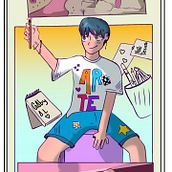 o projeto remete a paz, coloquei coisas que me deixam bem. Fiz no celular e usei apenas o dedo, e gostei bastante  Ein Projekt aus dem Bereich Traditionelle Illustration von Gabriel Assis Lopes - 16.11.2021