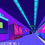 Metro Station SHinjuku. Un proyecto de Ilustración tradicional de Agatha Laurene - 18.06.2021