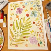 Mi Proyecto del curso: Colores en acuarela: descubre tu personalidad cromática. Watercolor Painting, Color Theor, Traditional illustration, Fine Arts, and Painting project by liliana Espejo Malca - 06.15.2021