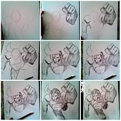 14/15 years. Design, Traditional illustration, Fine Arts, Painting, Collage, Sketching, Creativit, Pencil Drawing, Drawing, Watercolor Painting, Concept Art, Artistic Drawing & Instagram project by Estefanía Velarde Prieto - 06.19.2021