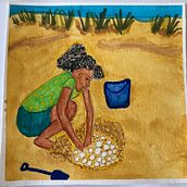Zayda the Protector -My project in Narrative Illustration: Tell a Story without Words course. Traditional illustration, Drawing, Stor, telling, Children's Illustration, Narrative, and Gouache Painting project by Delonna Gibbs - 06.19.2021