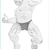 Mi Proyecto del curso: Ilustración para cómics: anatomía de un superhéroe. Traditional illustration, Character Design, Comic, Pencil Drawing, and Figure Drawing project by PABLO MARTINEZ HERNANDEZ - 06.19.2021