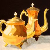 Arabic tea pot still life. Fine Arts, and Traditional illustration project by Noah - 06.19.2021