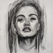 My project in Artistic Charcoal Portraiture: Creating Atmosphere course. Ilustração tradicional, Artes plásticas, Desenho, Desenho de retrato, Desenho realista, e Desenho artístico projeto de Pankti Pathak - 18.06.2021