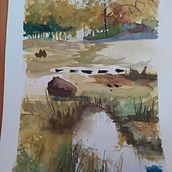 Il mio progetto del corso: Paesaggi naturali ad acquerello. Un progetto di Belle arti, Pittura e Pittura ad acquerello di eleonoraiotti71 - 19.06.2021