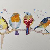 My project in Artistic Watercolor Techniques for Illustrating Birds course. Traditional illustration, Realistic Drawing, and Naturalistic Illustration project by Gijsbrechts Beatrix - 06.19.2021