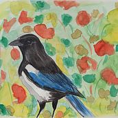 Mi Proyecto del curso: Naturaleza ilustrada: una exploración creativa. Un proyecto de Ilustración tradicional, Pintura, Dibujo, Pintura a la acuarela, Ilustración con tinta e Ilustración naturalista				 de Alexandra Neagu - 19.06.2020