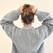 Mi Proyecto del curso: Crochet: crea prendas con una sola aguja // HYGGE CARDIGAN. Sewing, Crochet, DIY, and Fiber Arts project by martiypunto - 01.14.2021