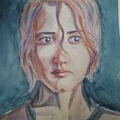 Mi Proyecto del curso: Retrato artístico en acuarela. Un proyecto de Bellas Artes, Pintura, Pintura a la acuarela y Dibujo de Retrato de Patricia Pacheco - 15.06.2021