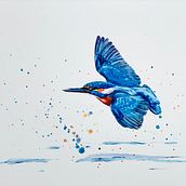 My project in Artistic Watercolor Techniques for Illustrating Birds course. Traditional illustration, Watercolor Painting, Realistic Drawing, and Naturalistic Illustration project by Suzan Put - 06.20.2021