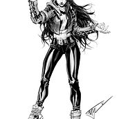 Mon projet du cours : Conception de personnages féminins pour bandes dessinées. Projekt z dziedziny Projektowanie postaci, Komiks,  R i sunek użytkownika fauryl - 20.06.2021