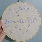Meu projeto do curso: Técnicas básicas para bordado de letras. Embroider project by Jô Fernandes - 06.21.2021