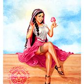 La Michoacana. Ilustração digital, Pintura digital, e Design de personagens projeto de Rocio López - 10.06.2017