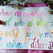 Mi Proyecto del curso: Caligrafía itálica con brush pen. Calligraph project by Marta López Martín - 06.21.2021