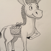 As Aventuras do Burrito Pintarolas – o Roubo. Writing, Stor, telling, Creating with Kids, Narrative, and Children's Illustration project by Ana Barata - 08.24.2021