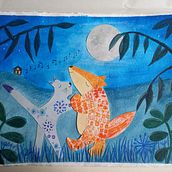 My project in Children's Narrative Illustration with Mixed Techniques course. Traditional illustration, Collage, Pencil Drawing, Children's Illustration, Narrative, and Gouache Painting project by Jane Reed - 06.21.2021