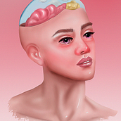 Mi Proyecto del curso: Retratos digitales de fantasía con Photoshop. Un progetto di Illustrazione tradizionale, Disegno, Illustrazione digitale, Disegno di ritratti, Disegno digitale e Pittura digitale di Sergio Calla Barreto - 20.05.1995