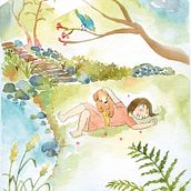 Mon projet du cours : Illustration à l’aquarelle dans le style japonais. Traditional illustration, Drawing, and Watercolor Painting project by jessica_ld - 06.22.2021