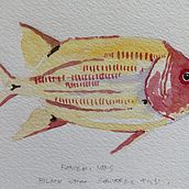 Something Fishy. Un progetto di Illustrazione tradizionale di Fathimath Salah - 20.06.2021