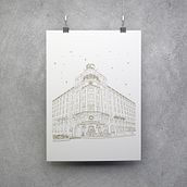 Ilustraciones Hotel Wellington. Design, Traditional illustration, Art Direction, Fine Arts, and Graphic Design project by Laura Ludivina Lobato Deschamps - 06.22.2021