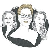 Meryl Streep. Traditional illustration, Film, Drawing, Portrait Drawing, Realistic Drawing, Digital Drawing, and Editorial Illustration project by Olalla Ruiz - 06.22.2021