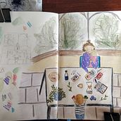My project in Exploratory Sketchbook: Find Your Drawing Style course. Traditional illustration, Sketching, Creativit, Drawing, Watercolor Painting, Sketchbook, and Gouache Painting project by whatbettydrew - 06.22.2021
