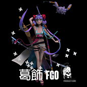 Mi Proyecto del curso: 葛飾 fgo || Katsushika. 3D, Character Design, 3D Modeling, 3D Character Design, and 3D Design project by vigil_myzraym - 06.20.2021