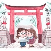 My project in Watercolor Illustration with Japanese Influence course. Ilustração tradicional, Desenho, e Pintura em aquarela projeto de Ila Fox - 23.06.2021