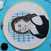 Mi Proyecto del curso: Creación de retratos bordados. Embroider project by Johana Batista - 06.23.2021