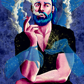 Meu projeto do curso: Retrato digital no Photoshop com um toque de fantasia. Traditional illustration, Drawing, Digital Illustration, Portrait Drawing, Digital Drawing, and Digital Painting project by Daniel Cavalcanti - 06.23.2021