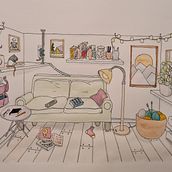 My project in Creative Sketching: Fill Your Illustrations with Life and Detail course. Ilustração tradicional, Esboçado, Desenho a lápis, Desenho, Pintura em aquarela, Sketchbook e Ilustração com tinta projeto de Hanna Styrbjörn - 23.06.2021