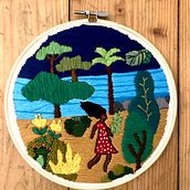 Meu projeto do curso: Introdução ao bordado botânico. Embroider project by Ana Pimenta - 06.24.2021