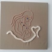 Amor Puro - punch needle. Un proyecto de Bordado y Decoración de interiores de Marina Rodrigues - 24.06.2021