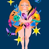 My project in Flat Illustration with Photoshop course. Traditional illustration, Digital Illustration, and Digital Painting project by Anastasia Puzhanova - 06.25.2021