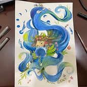 My project in Watercolor Techniques for Dreamlike Illustrations course. Un progetto di Illustrazione tradizionale, Disegno, Pittura ad acquerello e Illustrazione editoriale di laiphat333 - 24.06.2021