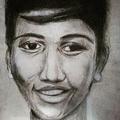 Aretha    Retrato realista al carboncillo. Un progetto di Illustrazione tradizionale, Belle arti, Disegno, Disegno di ritratti e Disegno realistico di chriskoch - 25.06.2021