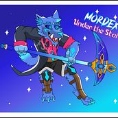 Diseño de Skin de Videojuego - Mordex Bajo las Estrellas. Traditional illustration, and Character Design project by Fernando Galeano - 06.25.2021