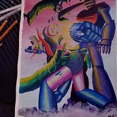 Mi Proyecto del curso: Ilustración de personajes en acrílico. Traditional illustration, Character Design, Painting, Comic, Acr, and lic Painting project by Miguel Ángel Collado - 07.29.2021