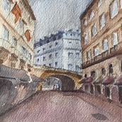 My project in Architectural Illustration with Watercolor course. Traditional illustration, Sketching, Drawing, Watercolor Painting, Architectural Illustration, and Sketchbook project by eih_legaspi - 06.25.2021