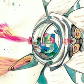 My project in Illustration Techniques to Unlock your Creativity course. Un proyecto de Ilustración tradicional, Bellas Artes, Pintura, Creatividad, Sketchbook, Diseño y Creatividad con niños de Silvia Roukens - 25.06.2021
