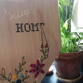 Home sweet home. Arts, Crafts, Fine Arts, and Embroider project by joana mendes - 06.22.2021