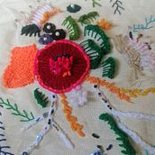 Mi Proyecto del curso: Técnicas avanzadas de bordado: puntadas y composiciones con volumen. Embroider project by alma2376 - 06.26.2021