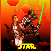 Arte Mashup jedis a solta. Traditional illustration project by Marcos Fábio Pacheco - 06.26.2021