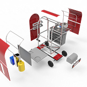 Carro comercial. Design industrial, Design de produtos, e Modelagem 3D projeto de Octavio Almiron - 26.06.2021